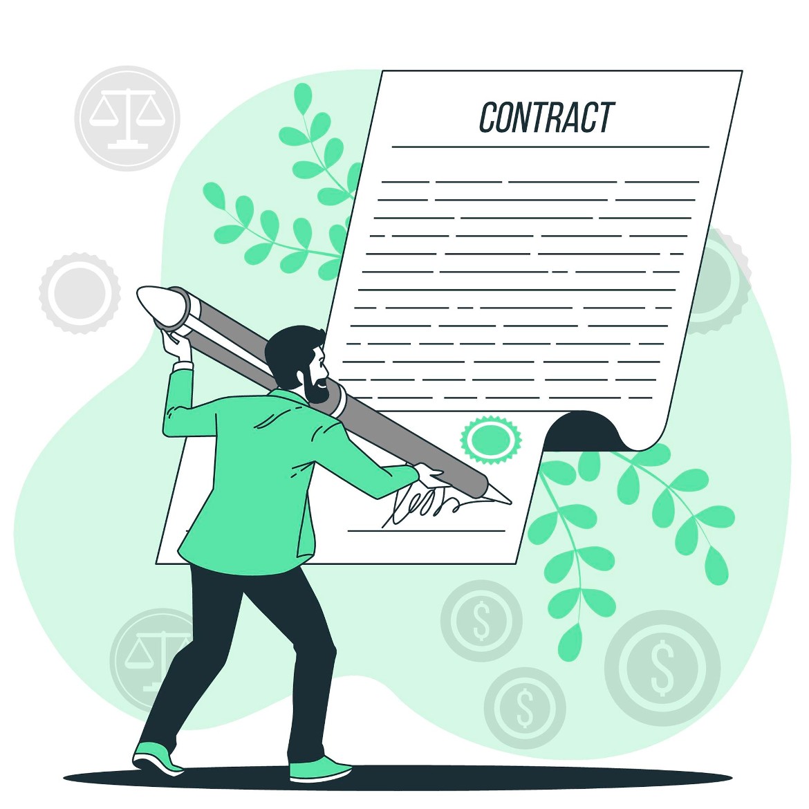 signing an IT contract role