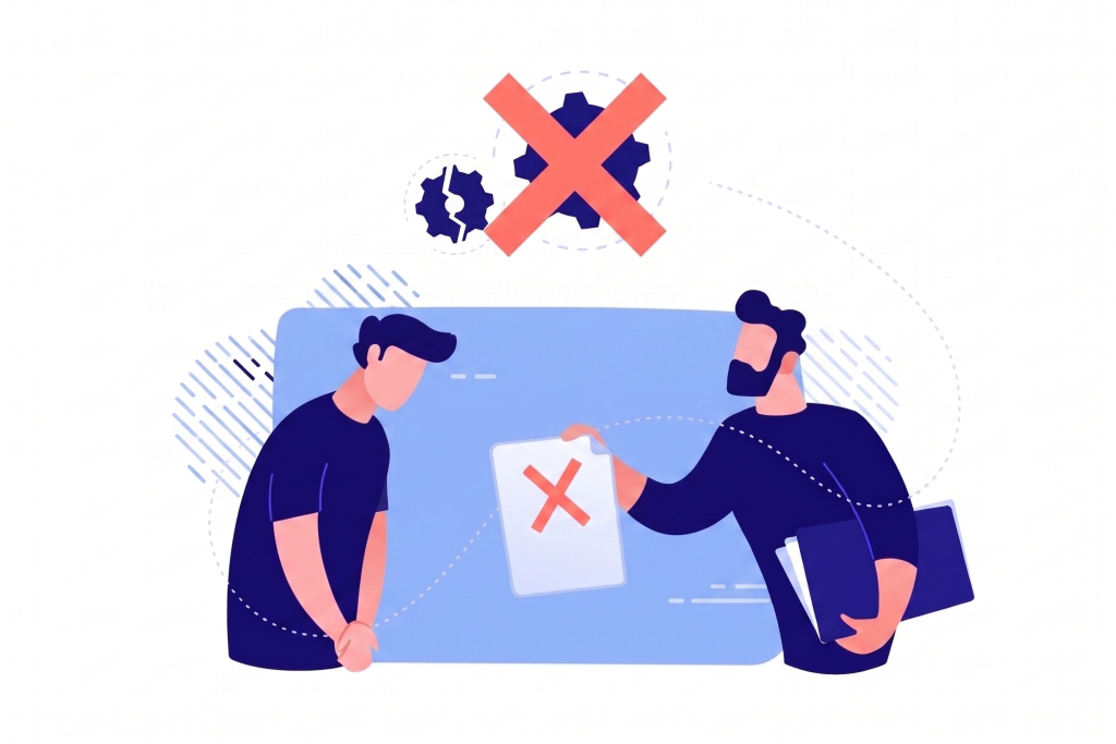 Being rejected from interview processes